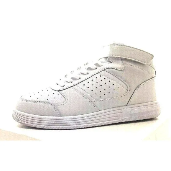 Men's Rawlings Kingdom High White Gray Athletic Basketball Shoes Medium  Wide